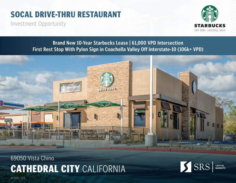 Primary Photo Of 69050 Vista Chino, Cathedral City Fast Food For Sale