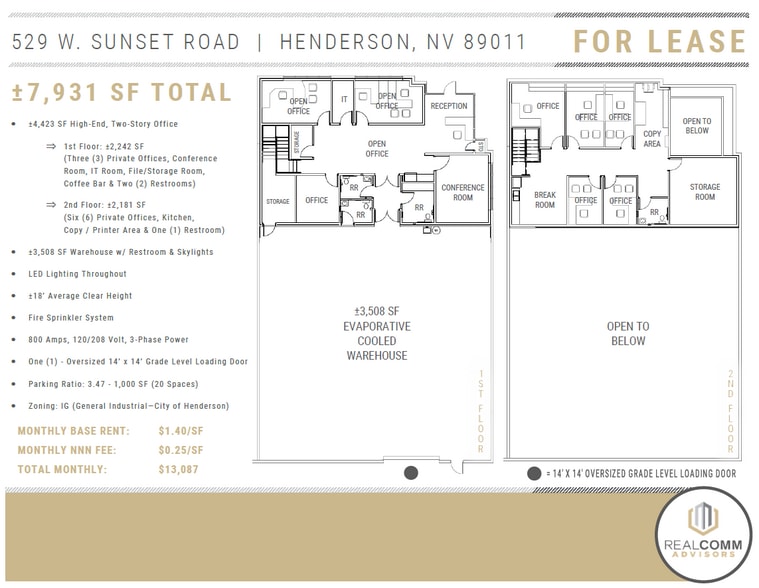 More Photos Of 529 W Sunset Rd, Henderson Distribution For Lease