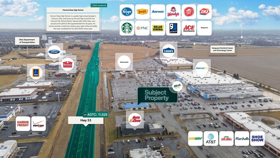 More Photos Of 2170 N State Route 53, Fremont Freestanding For Sale