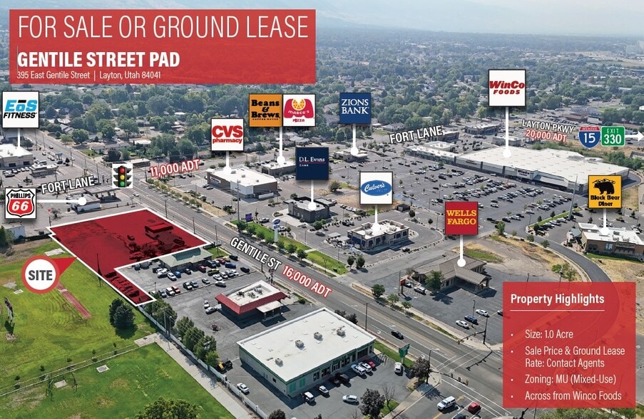 Primary Photo Of 377 E Gentile St, Layton Land For Lease