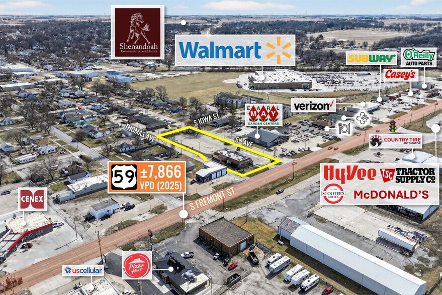 Primary Photo Of 225 S Fremont St, Shenandoah Fast Food For Sale