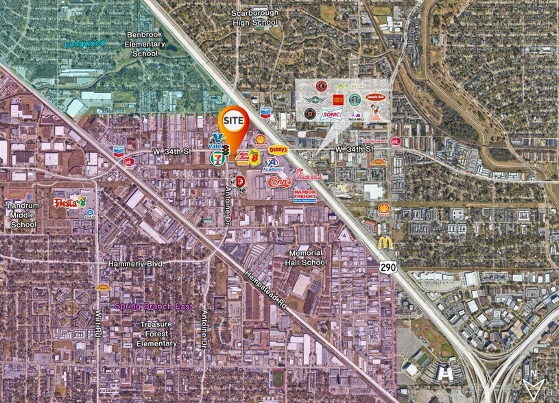 More Photos Of W 34th St. & Antoine Dr., Houston Land For Lease