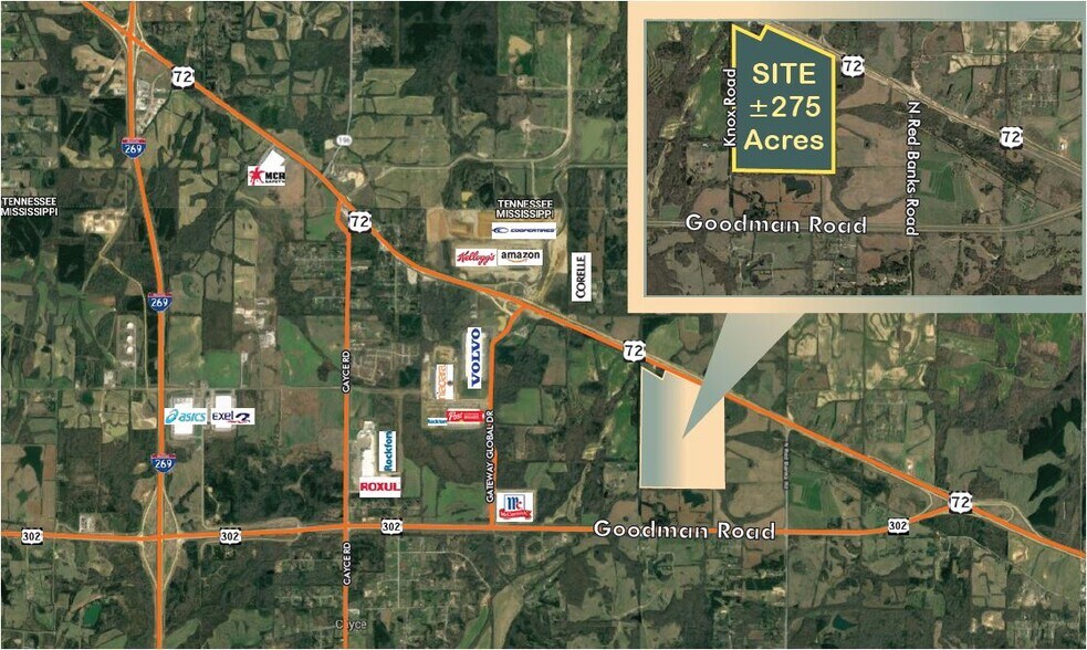 Primary Photo Of US 72 Hwy, Byhalia Land For Sale
