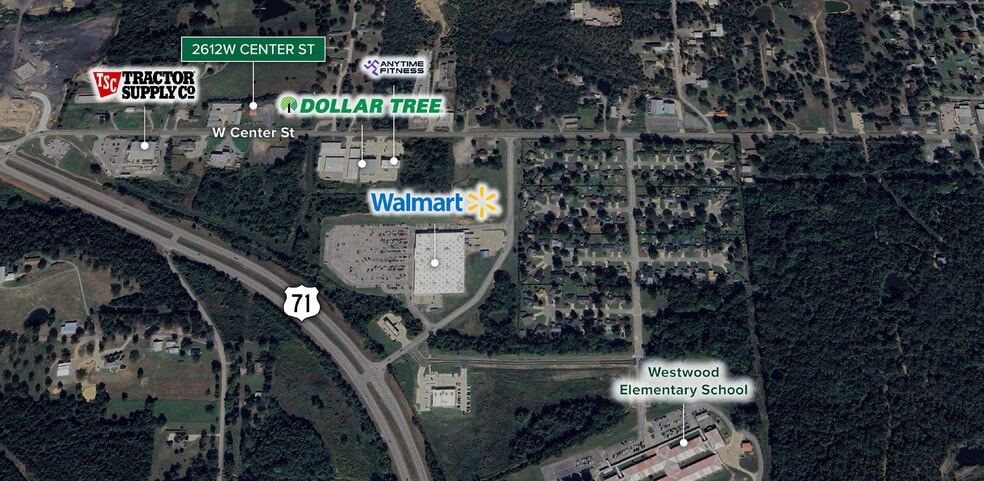 Primary Photo Of 2612 W Center St, Greenwood Storefront Retail Office For Lease