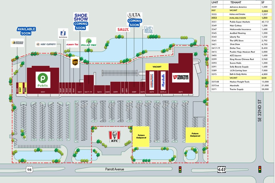 More Photos Of 3371-3559 US Highway 441 S, Okeechobee Unknown For Lease