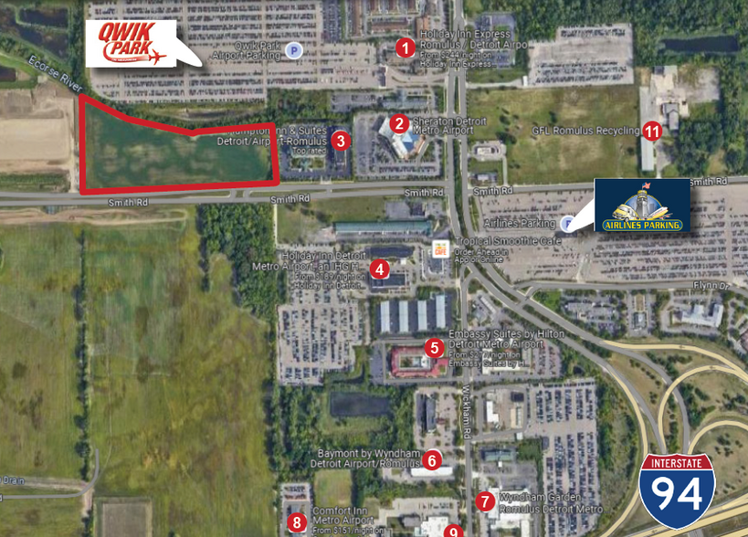 Primary Photo Of 12.88 Acres Smith Road, Romulus Land For Sale