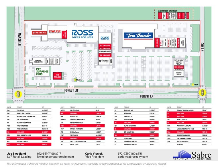 More Photos Of 11888 Marsh Ln, Dallas Unknown For Lease