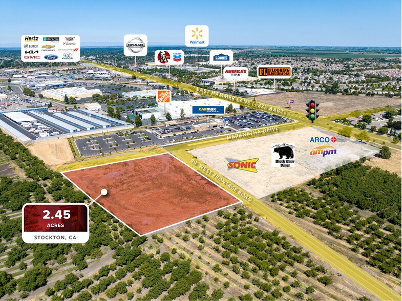 More Photos Of 7301 N State Route 99 W Frontage Road, Stockton Land For Sale