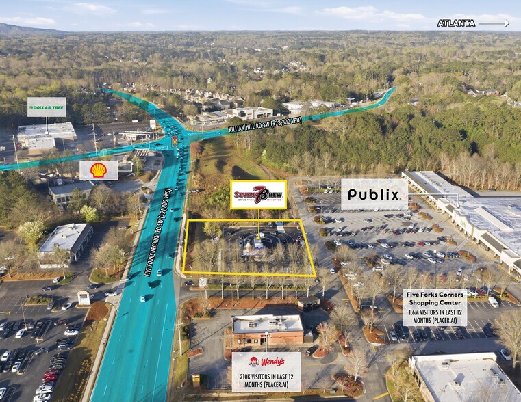 More Photos Of 4035 Five Forks Trickum SW rd, Lilburn Fast Food For Sale