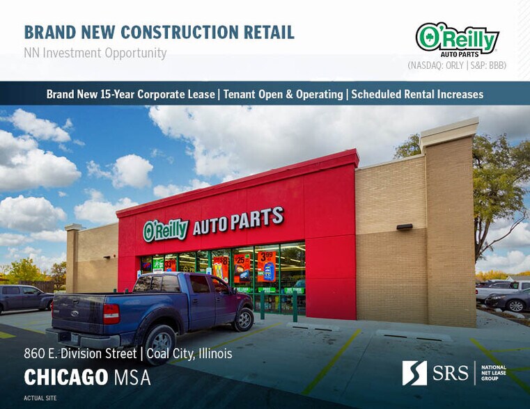 Primary Photo Of 860 E Division St, Coal City Auto Repair For Sale