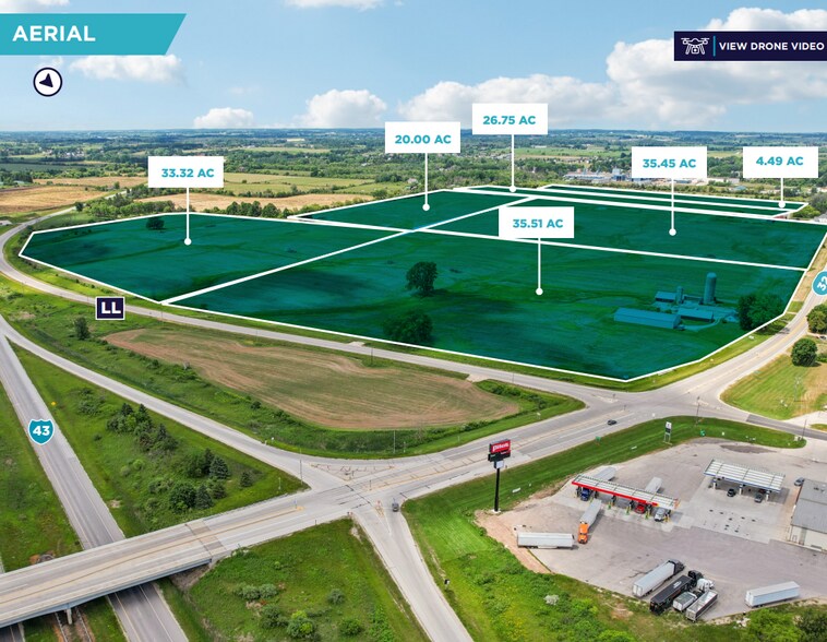 Primary Photo Of W2141 State Road 32, Cedar Grove Land For Sale