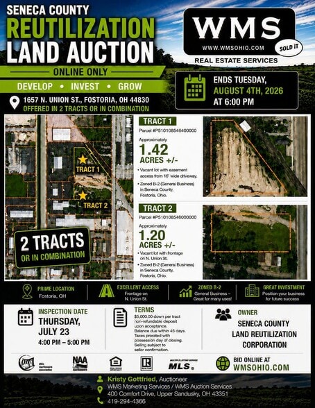 More Photos Of 1657 N Union St, Fostoria Land For Sale