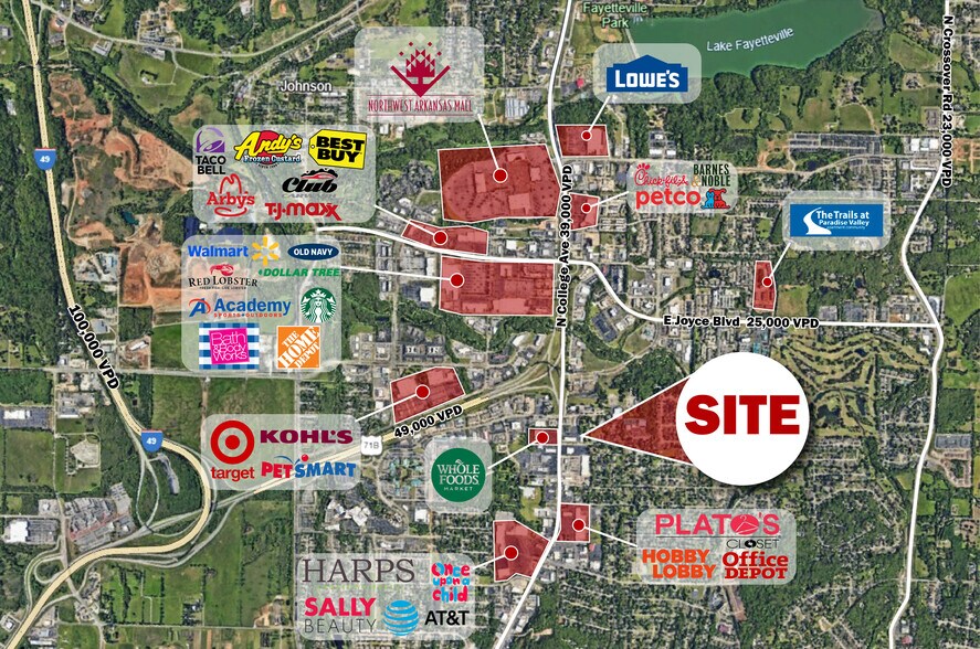 More Photos Of 3416 N College Ave, Fayetteville Land For Lease