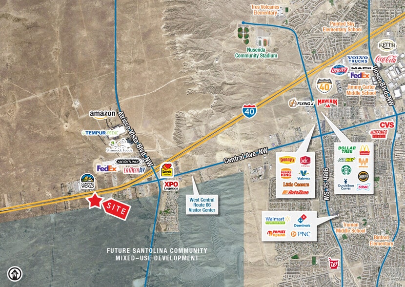More Photos Of SWQ Central Ave. & Atrisco Vista Blvd. SW, Albuquerque Land For Lease