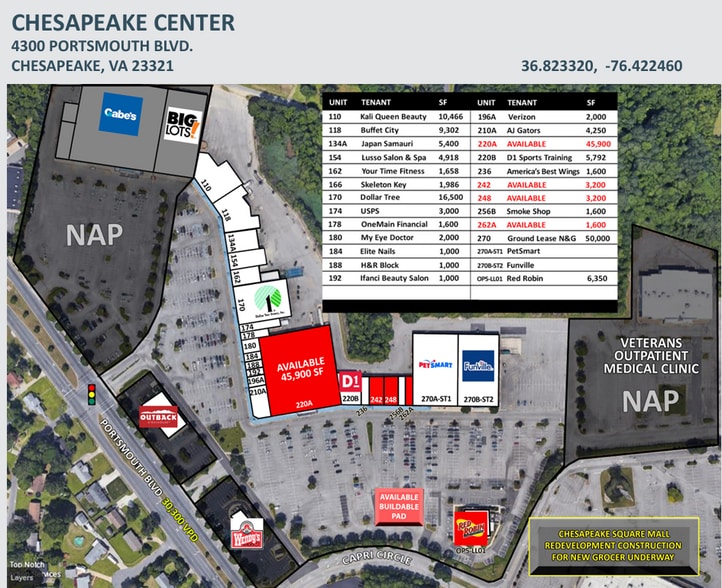 More Photos Of 4300 Portsmouth Blvd, Chesapeake General Retail For Lease