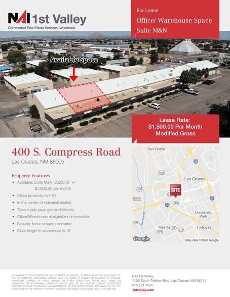 More Photos Of 400 S Compress Rd, Las Cruces Service For Lease