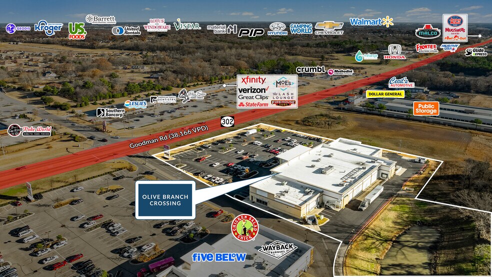 More Photos Of 5155 Goodman Rd, Olive Branch Storefront For Sale