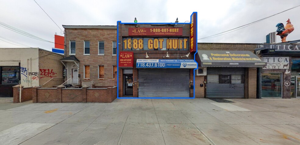 Primary Photo Of 455-457 Utica Ave, Brooklyn Storefront Retail Office For Lease