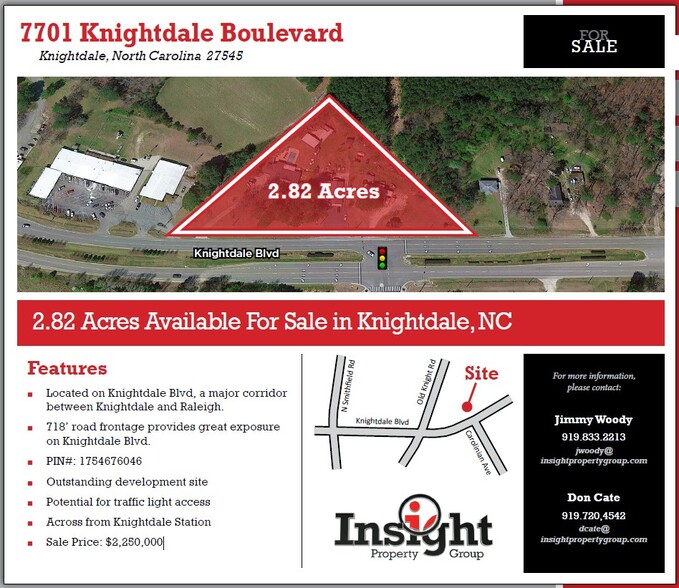 Primary Photo Of Knightdale Blvd, Knightdale Land For Sale