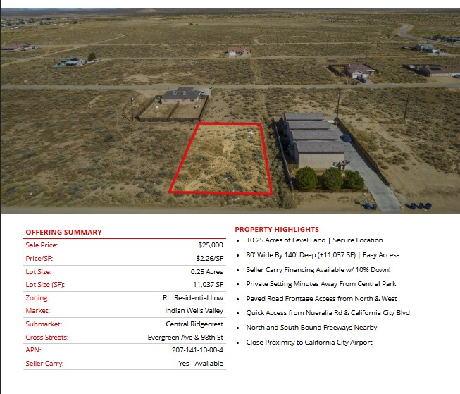 More Photos Of 8000 California City blvd, California City Land For Sale