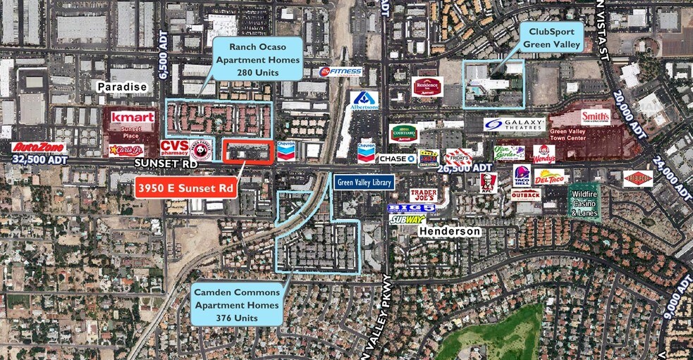 More Photos Of 3950 E Sunset Rd, Las Vegas General Retail For Lease