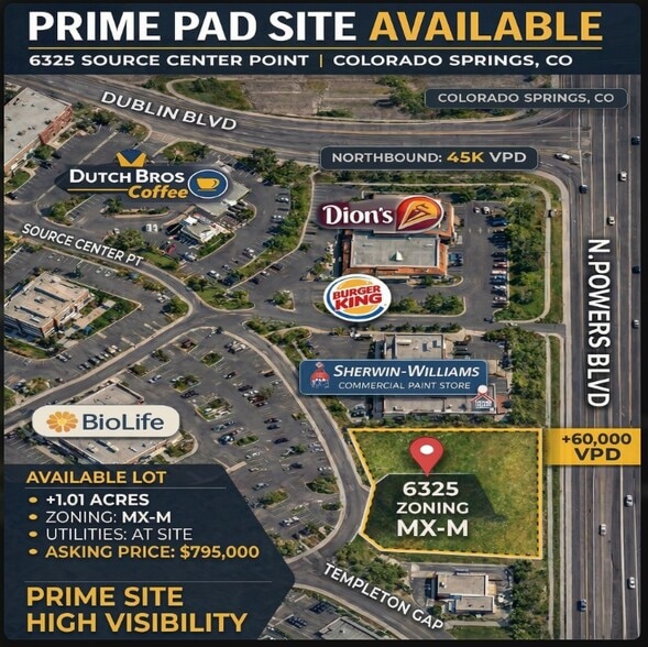 Primary Photo Of 6325 Source Center Pt, Colorado Springs Land For Sale
