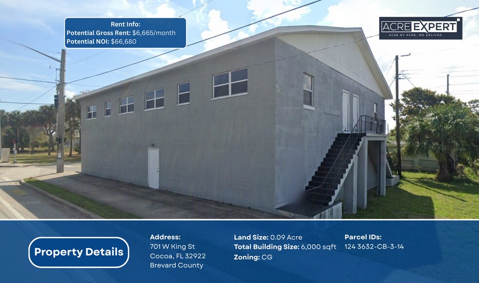 Primary Photo Of 701 W King St, Cocoa Warehouse For Sale