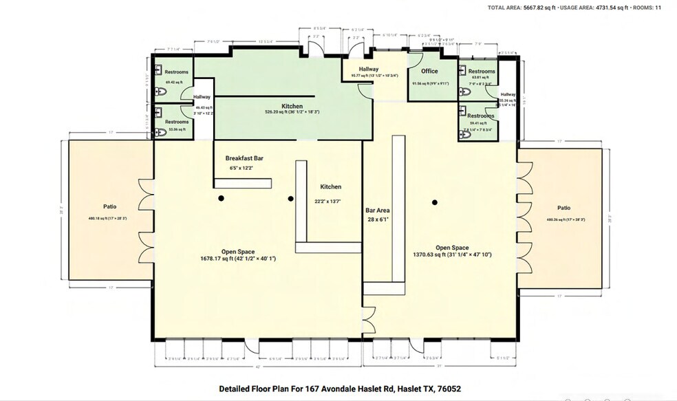 More Photos Of 167 Avondale Haslet Rd, Haslet Restaurant For Lease
