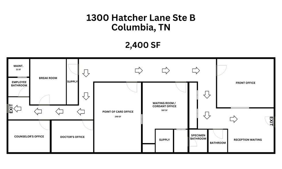 More Photos Of 1300 Hatcher Ln, Columbia Medical For Sale
