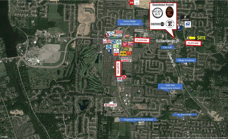 More Photos Of 120-180 E Olentangy St, Powell Unknown For Lease