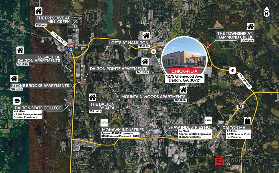 More Photos Of 1275 N Glenwood Ave, Dalton Fast Food For Sale