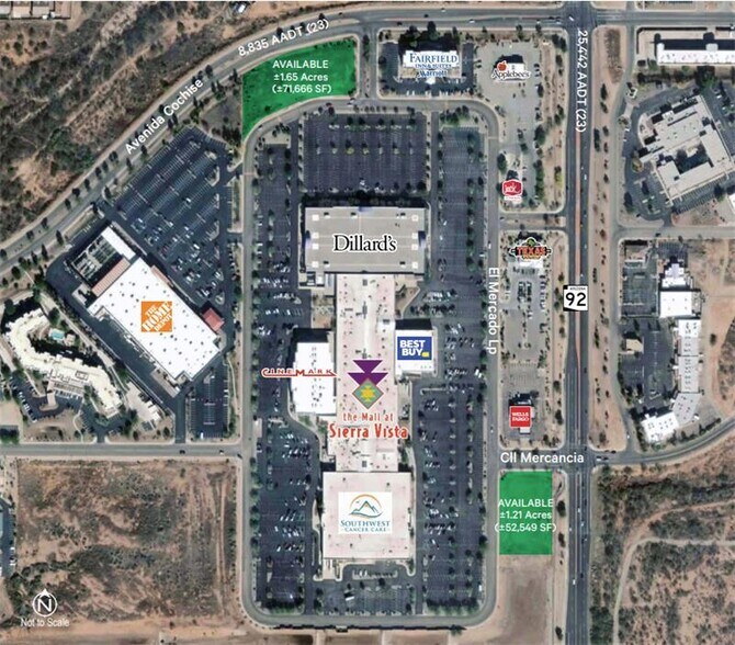 More Photos Of SWC Calle Mercancia & State Route 92, Sierra Vista Land For Lease