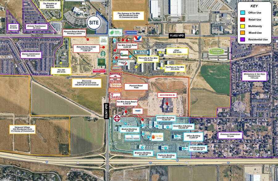 More Photos Of NWC Ten Mile, Meridian Land For Lease