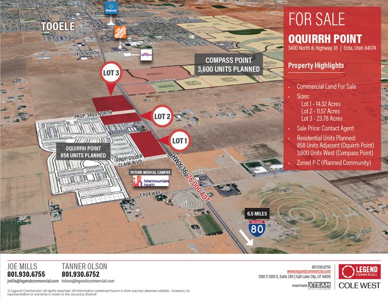 Primary Photo Of 3400 N & Highway 36, Erda Land For Sale