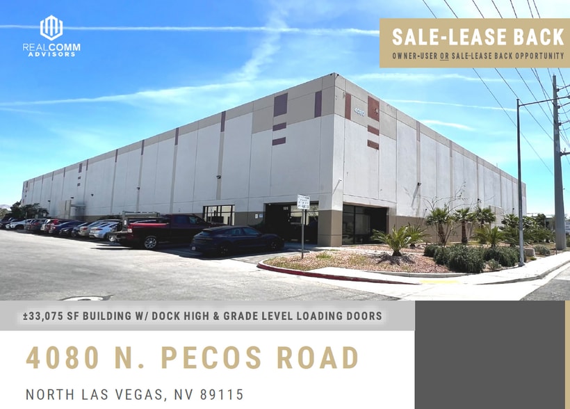 Primary Photo Of 4080 N Pecos Rd, Las Vegas Warehouse For Sale