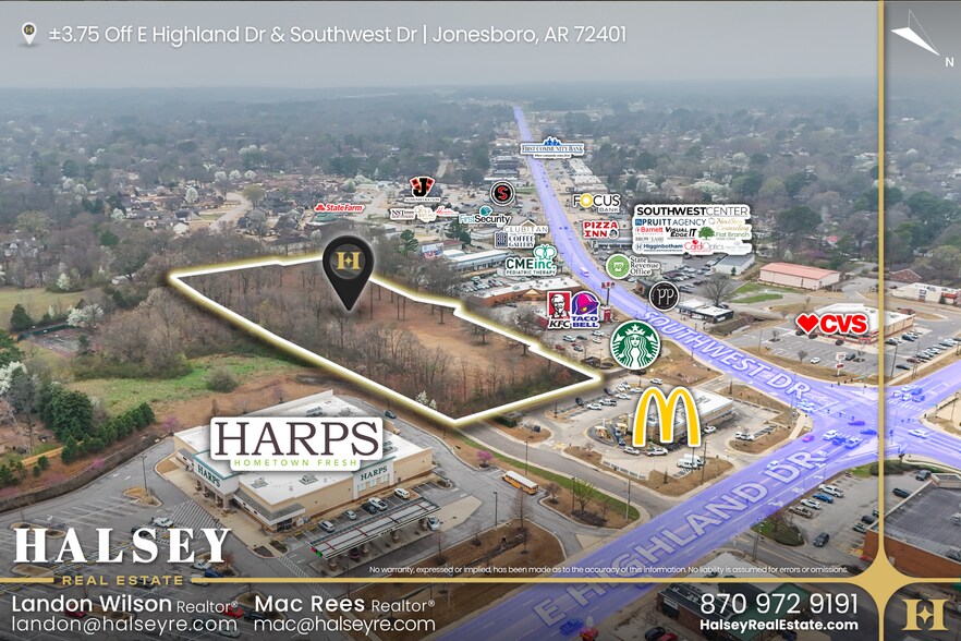 More Photos Of E Highland Dr and Southwest dr, Jonesboro Land For Sale