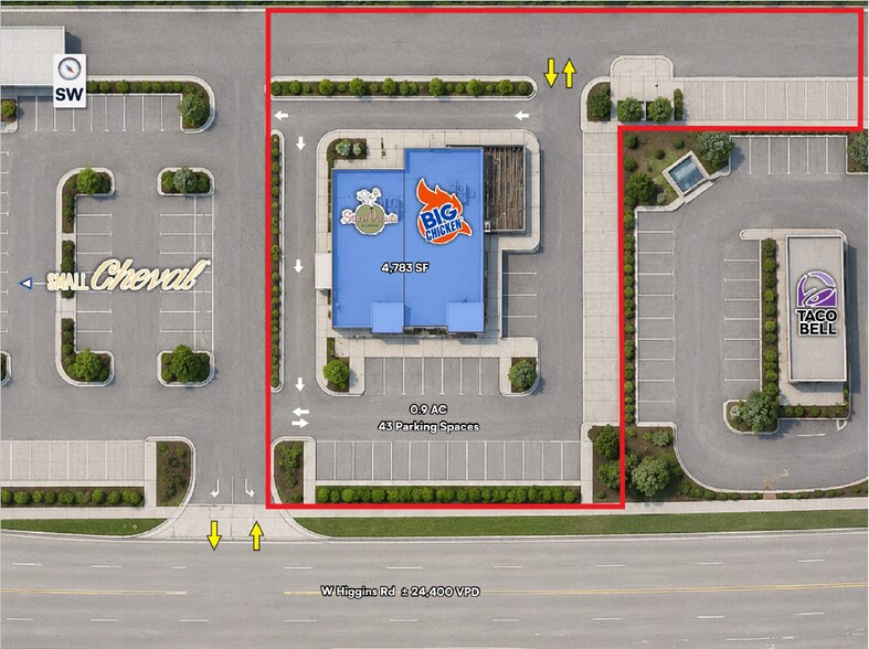 More Photos Of 9433-9437 Higgins Road, Rosemont General Retail For Sale