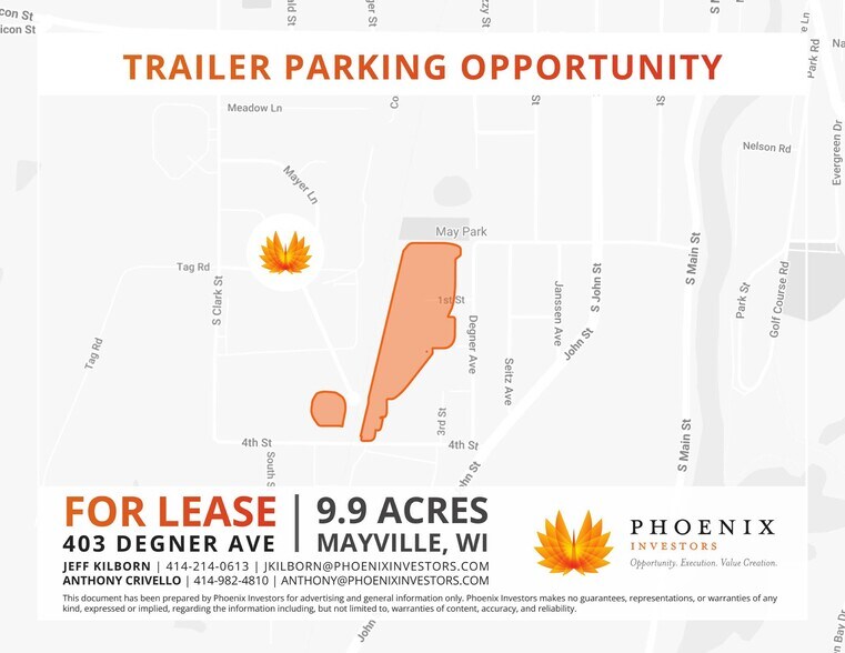 Primary Photo Of 403 Degner Ave, Mayville Land For Lease