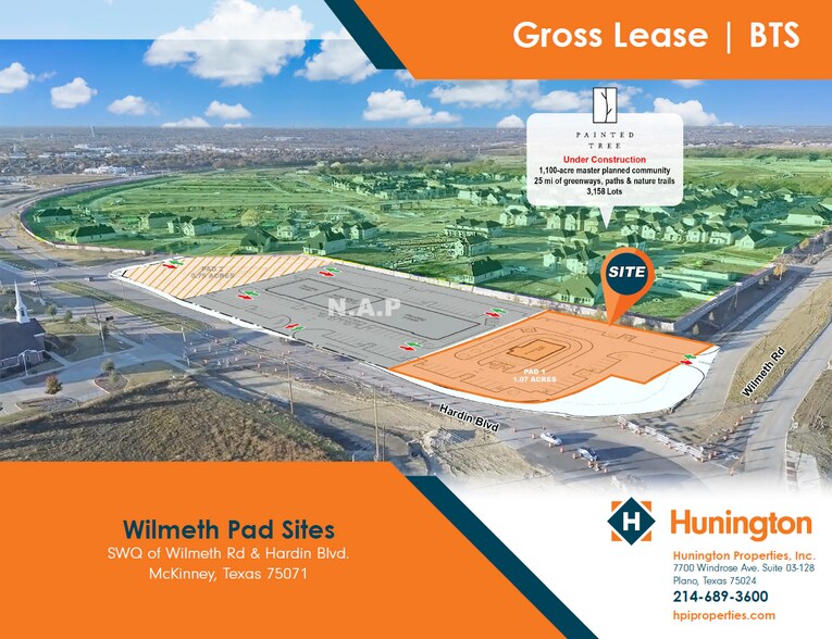 Primary Photo Of SWQ of Wilmeth Rd & Hardin Blvd, McKinney Land For Lease