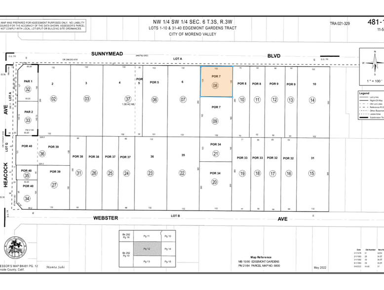 Primary Photo Of 24175 Sunnymead Blvd, Moreno Valley Land For Sale