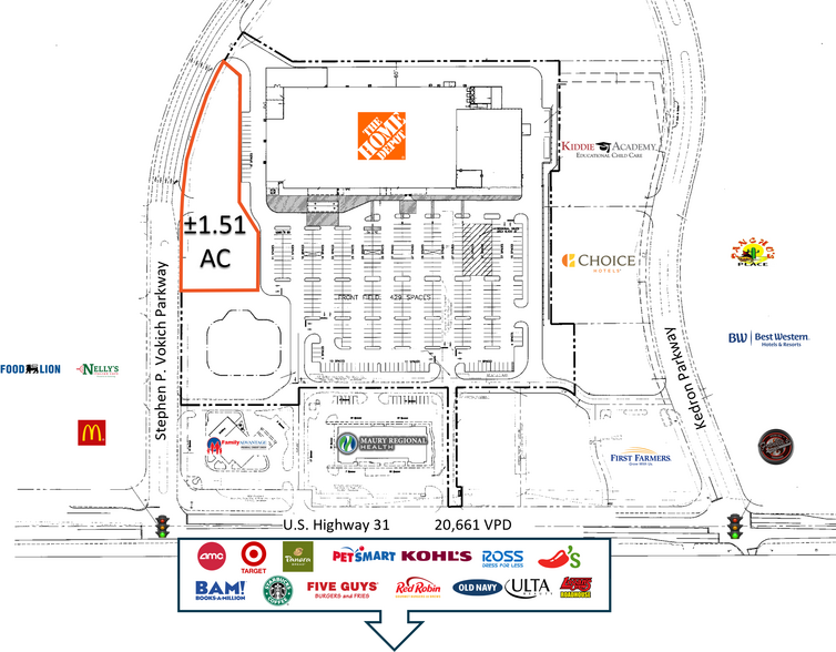 More Photos Of 5411 Columbia Pike, Spring Hill Land For Sale