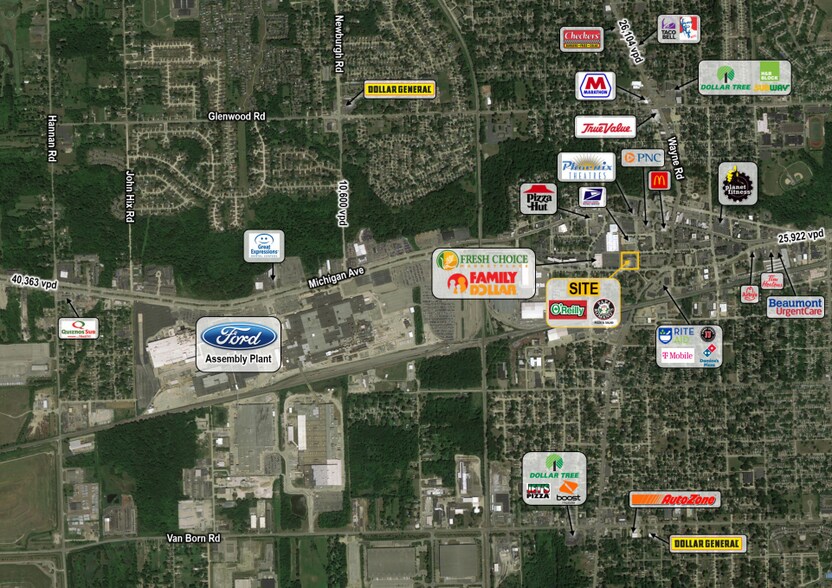 More Photos Of 35300-35354 E Michigan Ave, Wayne Storefront Retail Office For Lease