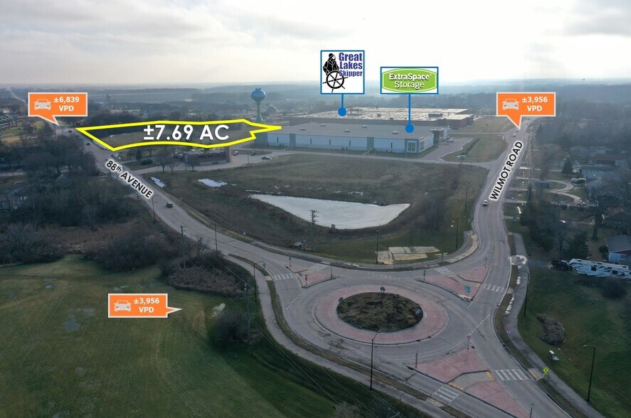 More Photos Of 7.69 AC Adj. to Wilmot Road, Pleasant Prairie Land For Sale