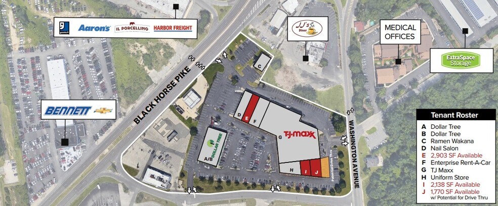 More Photos Of 6716 Black Horse Pike, Egg Harbor Township Freestanding For Lease