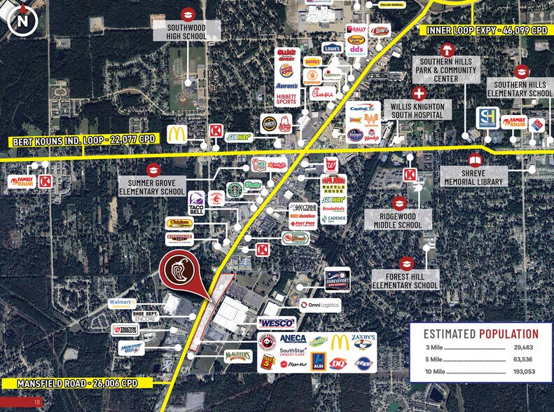 More Photos Of 9521 Mansfield rd, Shreveport General Retail For Sale