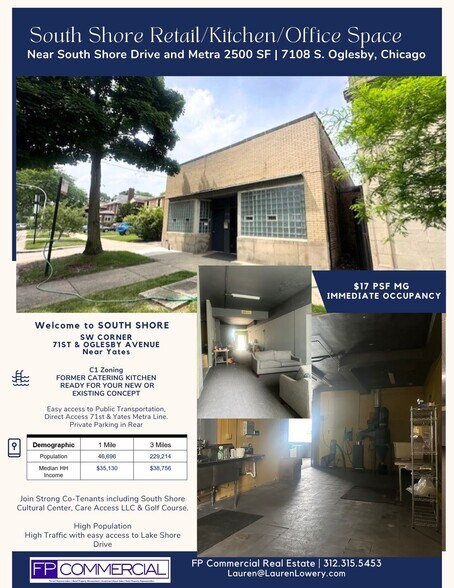 More Photos Of 7108 S Oglesby Ave, Chicago General Retail For Lease