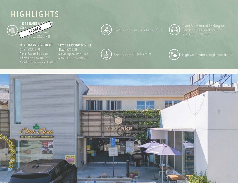 More Photos Of 11723-11733 Barrington Ct, Los Angeles Loft Creative Space For Lease