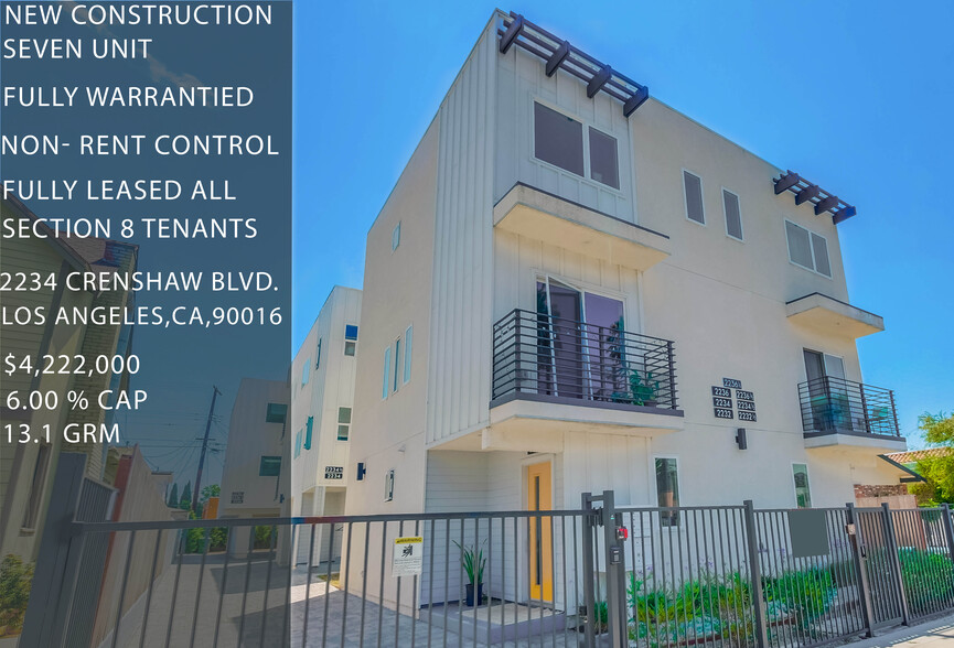 Primary Photo Of 2234 Crenshaw Blvd, Los Angeles Apartments For Sale