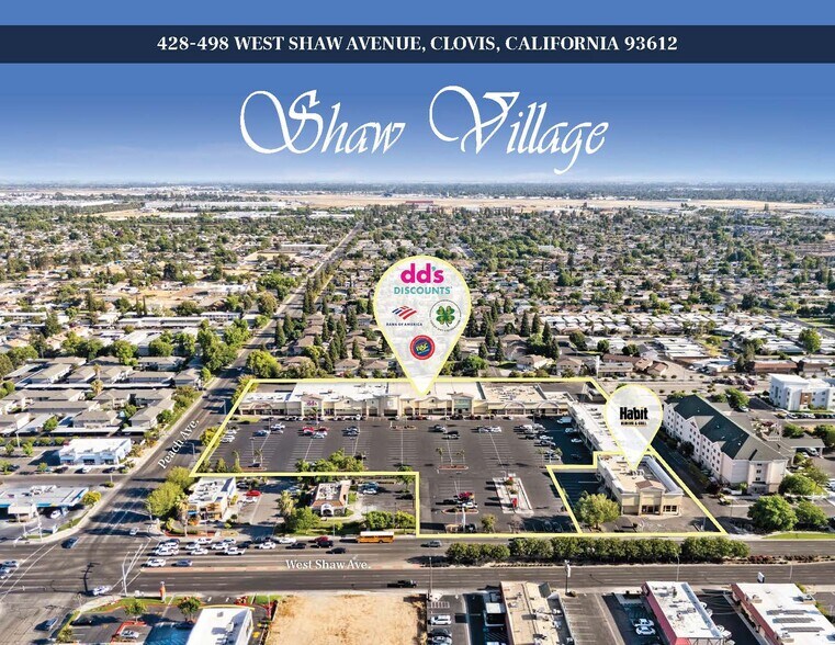 Primary Photo Of 424-460 W Shaw Ave, Clovis Storefront For Sale