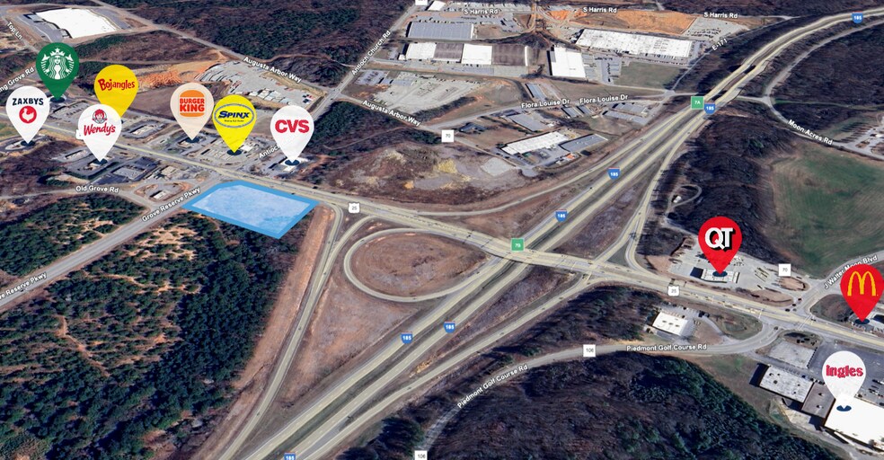 More Photos Of 7400 Augusta Rd, Piedmont Land For Sale